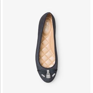 NWOT MICHAEL KORS Alice Denim Ballet Flat